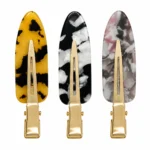 Tortoiseshell Duckbill Hair Clip | Gold Alligator Base OEM - 1