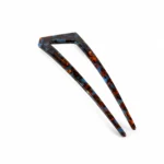 Two-Prong Acetate Hair Fork 14cm | Six Colourways OEM - 6