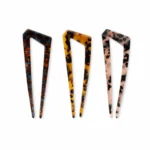 Two-Prong Acetate Hair Fork 14cm | Six Colourways OEM - 14