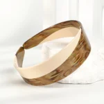 Two-Tone Acetate Headband 3.8cm | Colour-Block Laminated Sheet - 2