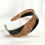 Two-Tone Acetate Headband 3.8cm | Colour-Block Laminated Sheet - 3