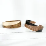 Two-Tone Acetate Headband 3.8cm | Colour-Block Laminated Sheet - 7