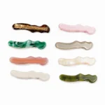 Wavy Acetate Snap Clip 6.8cm | Nine Colourways OEM - 1