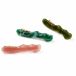 Wavy Acetate Snap Clip 6.8cm | Nine Colourways OEM - 10