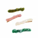 Wavy Acetate Snap Clip 6.8cm | Nine Colourways OEM - 13