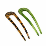Wide U-Shape Hair Fork 13.5cm | For Thick Hair, Three Colourways - 2
