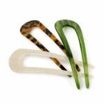 Wide U-Shape Hair Fork 13.5cm | For Thick Hair, Three Colourways - 6