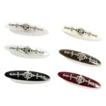Willow-Leaf Crystal Barrette 7.5cm | Six Acetate Colourways - 18