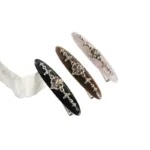 Willow-Leaf Crystal Barrette 7.5cm | Six Acetate Colourways - 22