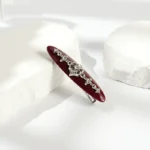 Willow-Leaf Crystal Barrette 7.5cm | Six Acetate Colourways - 25
