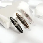 Willow-Leaf Crystal Barrette 7.5cm | Six Acetate Colourways - 33