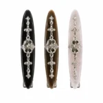 Willow-Leaf Crystal Barrette 7.5cm | Six Acetate Colourways - 1