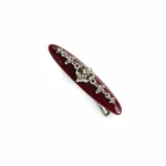 Willow-Leaf Crystal Barrette 7.5cm | Six Acetate Colourways - 6