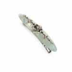 Willow-Leaf Crystal Barrette 7.5cm | Six Acetate Colourways - 8