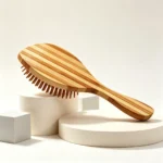 Bamboo Oval Cushion Brush 22cm | Ball-Tip Wooden Pins - 4
