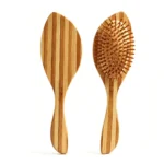 Bamboo Oval Cushion Brush 22cm | Ball-Tip Wooden Pins - 10