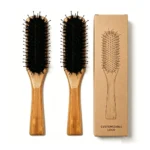 Bamboo Paddle Brush 22cm | Boar & Nylon Bristle Mix - 4