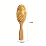 Beechwood Oval Cushion Brush 22.5cm | Ball-Tip Wooden Pins - 2