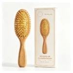 Beechwood Oval Cushion Brush 22.5cm | Ball-Tip Wooden Pins - 4