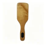 Beechwood Paddle Brush | Rubber Grip Insert, Boar & Nylon Bristles - 3