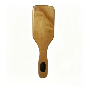 Beechwood Paddle Brush | Rubber Grip Insert, Boar & Nylon Bristles — product detail