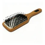 Beechwood Paddle Brush | Rubber Grip Insert, Boar & Nylon Bristles - 5