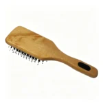 Beechwood Paddle Brush | Rubber Grip Insert, Boar & Nylon Bristles - 7