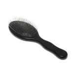 Black Wooden Oval Brush 24.5cm | Steel Pin or Boar & Nylon - 5