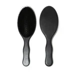 Black Wooden Oval Brush 24.5cm | Steel Pin or Boar & Nylon - 14
