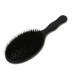 Black Wooden Oval Brush 24.5cm | Steel Pin or Boar & Nylon - 22