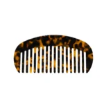 Curved Tortoiseshell Comb 12cm | Rounded Back, Wide Tooth - 1