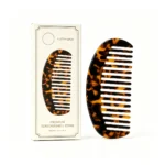 Curved Tortoiseshell Comb 12cm | Rounded Back, Wide Tooth - 4