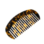 Curved Tortoiseshell Comb 12cm | Rounded Back, Wide Tooth - 7