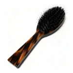 Flamed Tortoiseshell Cushion Brush 21cm | Boar & Nylon Mix OEM - 3