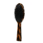 Flamed Tortoiseshell Cushion Brush 21cm | Boar & Nylon Mix OEM - 7
