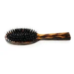 Flamed Tortoiseshell Cushion Brush 21cm | Boar & Nylon Mix OEM - 11