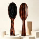 Flamed Tortoiseshell Cushion Brush 21cm | Boar & Nylon Mix OEM - 18