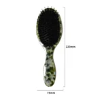 Green Marble Acetate Cushion Brush 22cm | Boar & Nylon Bristle Mix - 7