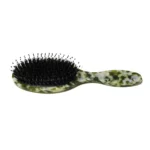 Green Marble Acetate Cushion Brush 22cm | Boar & Nylon Bristle Mix - 11