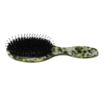 Green Marble Acetate Cushion Brush 22cm | Boar & Nylon Bristle Mix - 13