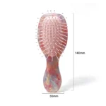 Mini Confetti Acetate Brush 14cm | Travel Size, Ball-Tip Nylon Pins - 2