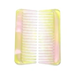 Translucent Wide Tooth Comb 16cm | Lemon & Blush Acetate - 5