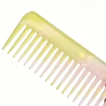 Translucent Wide Tooth Comb 16cm | Lemon & Blush Acetate - 6