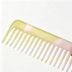 Translucent Wide Tooth Comb 16cm | Lemon & Blush Acetate - 7