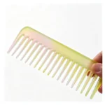Translucent Wide Tooth Comb 16cm | Lemon & Blush Acetate - 8