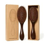 Walnut Oval Cushion Brush 20.5cm | Ball-Tip Wooden Pins - 4